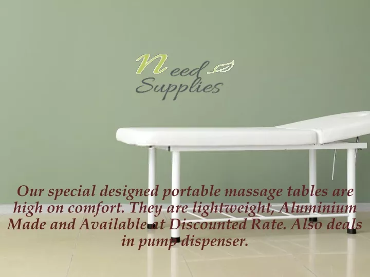 our special designed portable massage tables