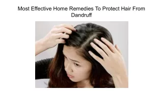Easy Home Remedies Tips  To Treat Hair Dandruff