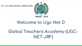 Ugc coaching In Delhi | ugc net d