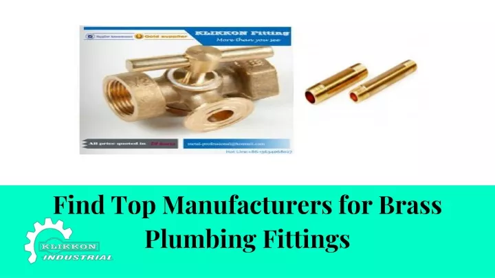 find top manufacturers for brass plumbing fittings