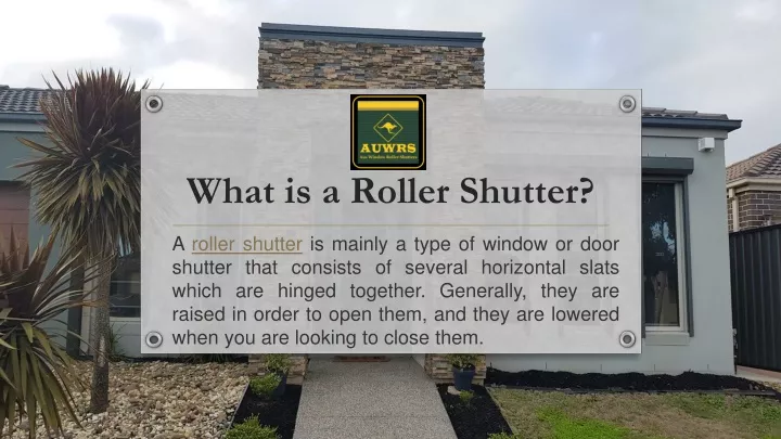 what is a roller shutter
