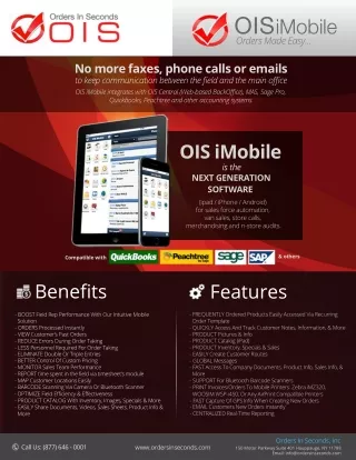 OIS mobile - Sales order management app