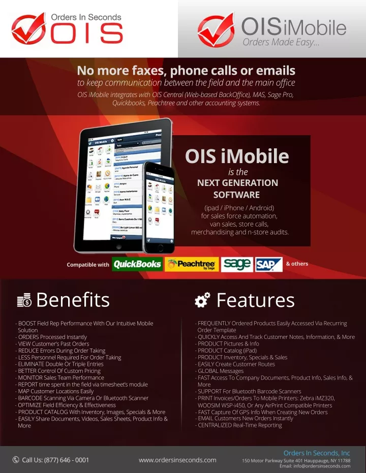 ois imobile orders made easy