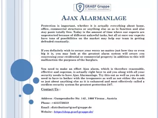 ajax alarmanlage