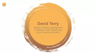 David Terry, Teacher - Experienced Professional From New York