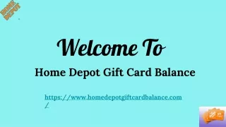 Check My Home Depot Gift Card Balance | Home Depot Gift Card Balance Number
