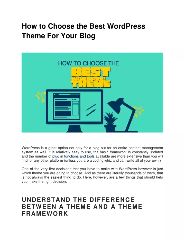 how to choose the best wordpress theme for your