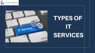 TYPES OF IT SERVICES