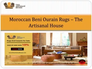 Moroccan Beni Ourain Rug Online - The Artisanal House