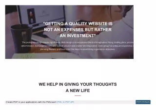 getting a quality website is not an expenses
