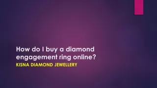 How do I buy a diamond engagement ring online