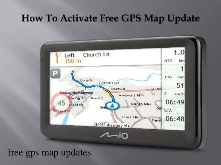 how to activate free gp s map update