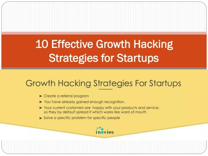 10 effective growth hacking strategies for startups