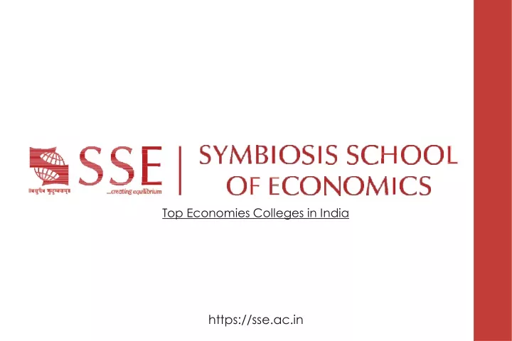 top economies colleges in india