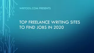 Top freelance writing sites to find jobs in 2020