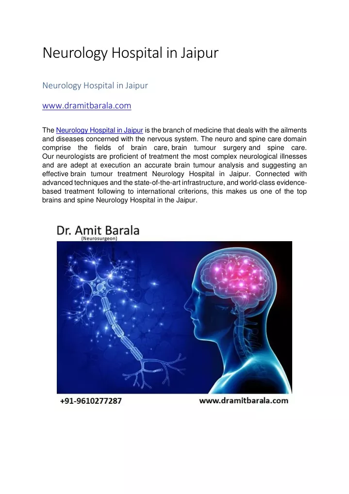 neurology hospital in jaipur