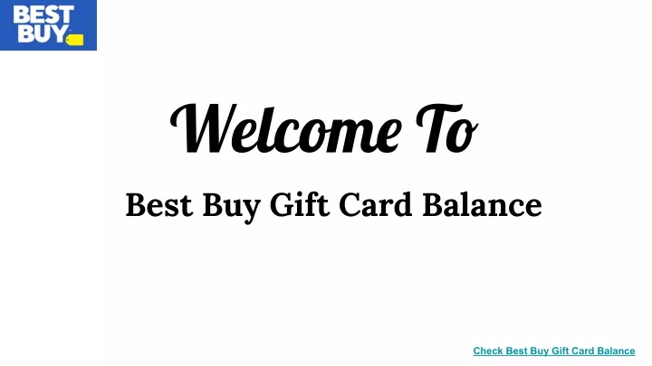 welcome to best buy gift card balance