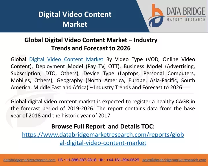 digital video content market