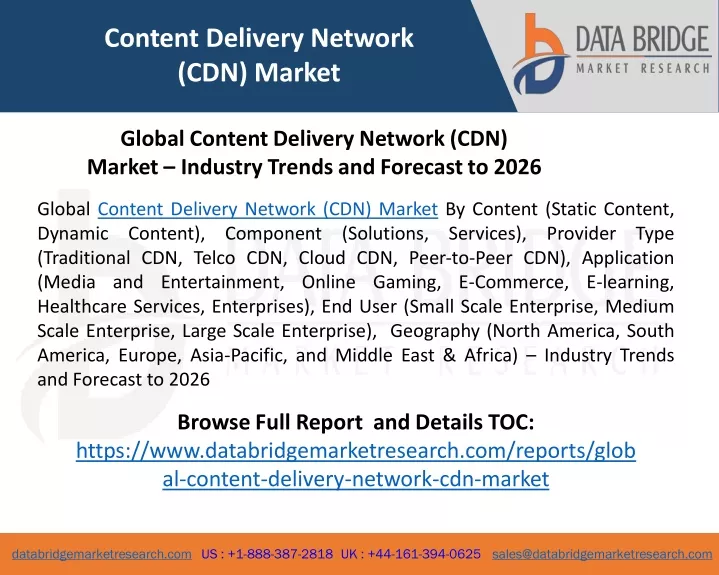 content delivery network cdn market