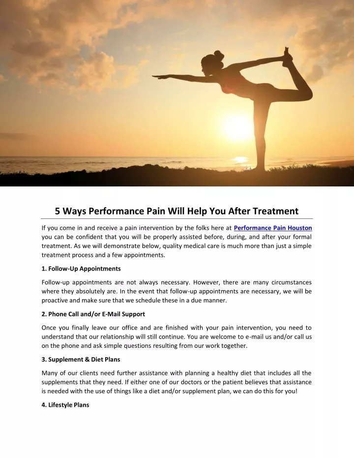 5 ways performance pain will help you after