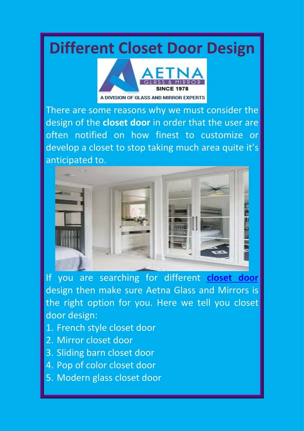 PPT - Different Closet Door Design PowerPoint Presentation, free ...