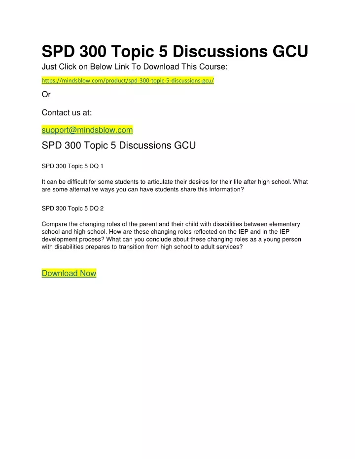 spd 300 topic 5 discussions gcu just click