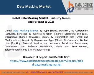 data masking market