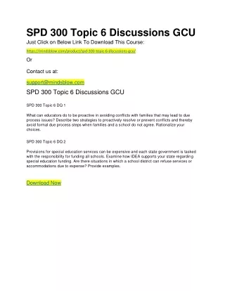 spd 300 topic 6 discussions gcu just click
