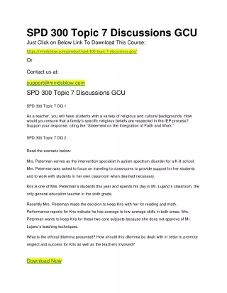 spd 300 topic 7 discussions gcu just click