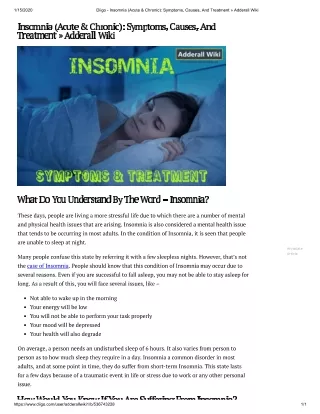 What Is Insomnia And It's Side Effects On Body
