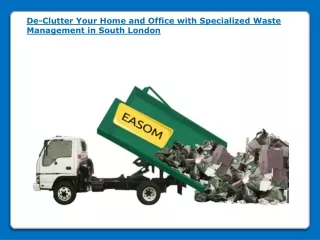 Specialized Waste Management in South London