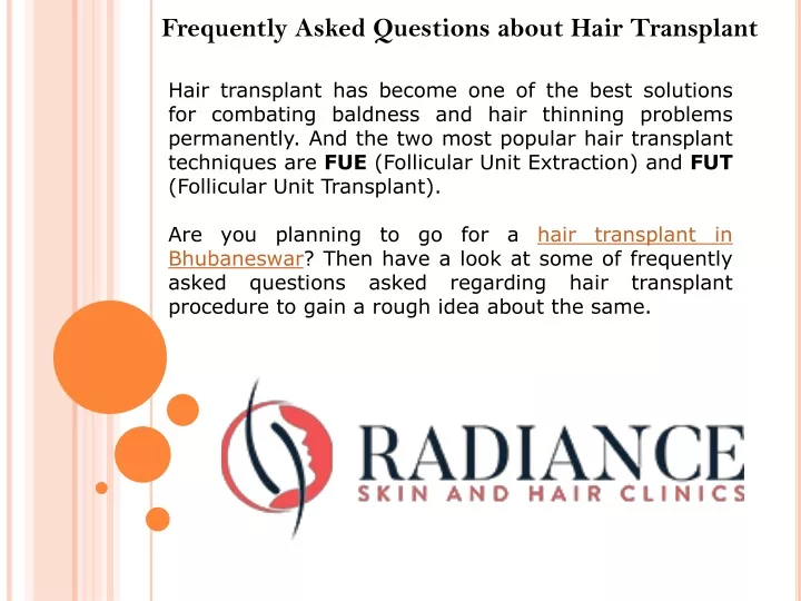 frequently asked questions about hair transplant