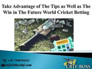 Tips On How To Earn Income From Cricket Betting Tips Free