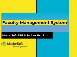 Faculty Management System