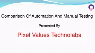comparison of automation and manual testing