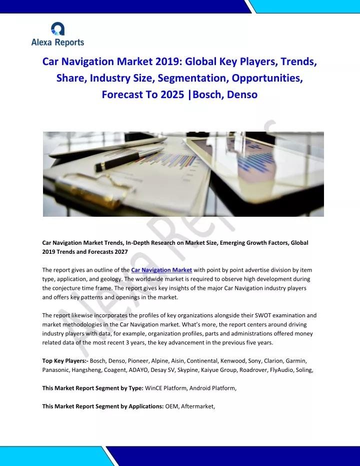 car navigation market 2019 global key players