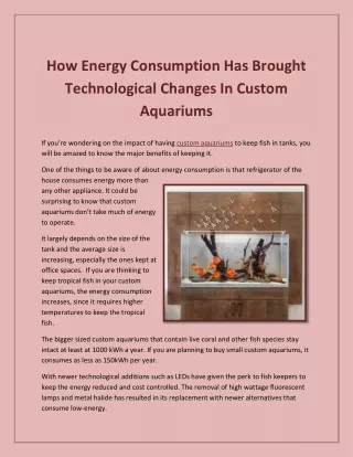 how energy consumption has brought technological