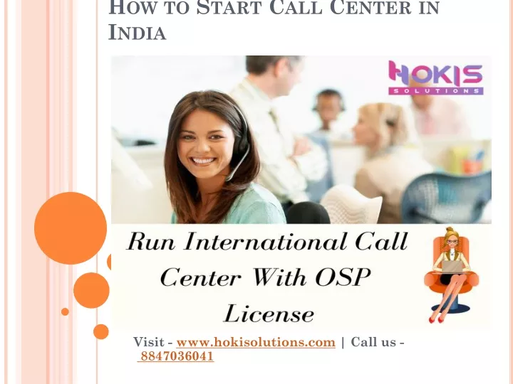 how to start call center in india