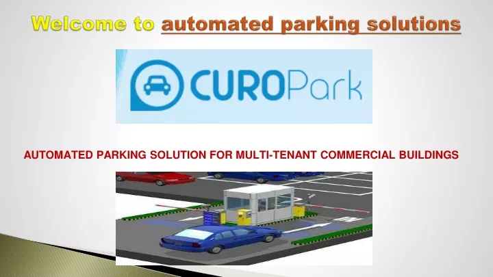 welcome to automated parking solutions