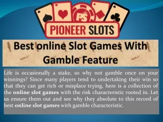 best online slot games with gamble feature
