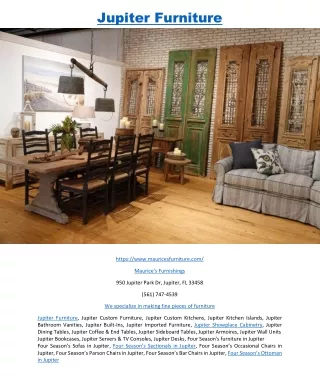 jupiter furniture