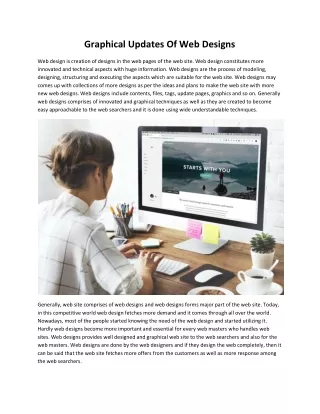 graphical updates of web designs