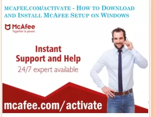 mcafee com activate how to download and install mcafee setup on windows