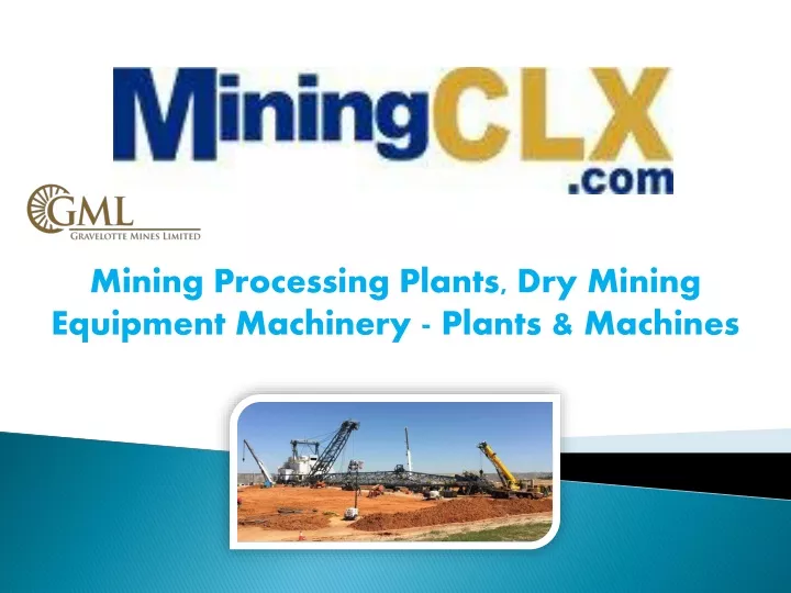 mining processing plants dry mining equipment