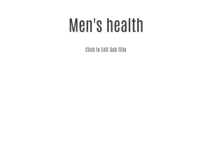 Men's health