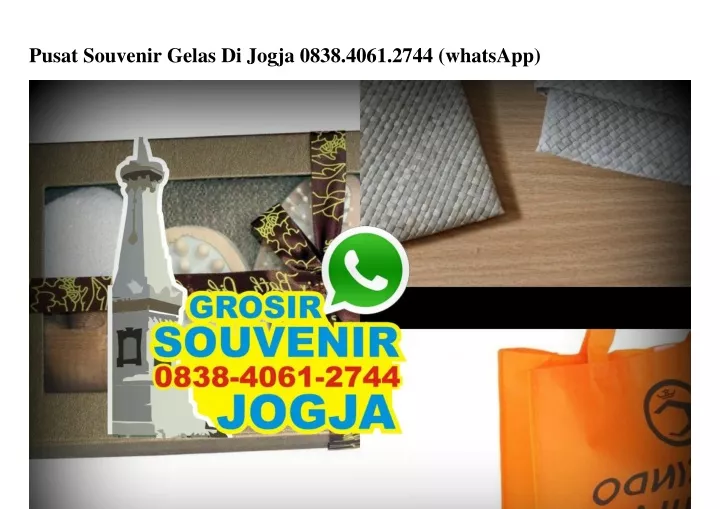 pusat souvenir gelas di jogja 0838 4061 2744