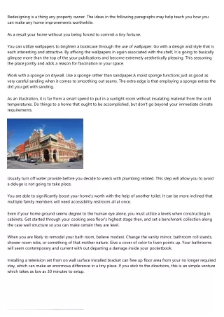 redesigning is a thing any property owner