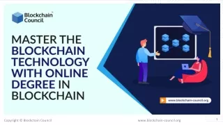 Master the Blockchain technology with Online Degree in Blockchain