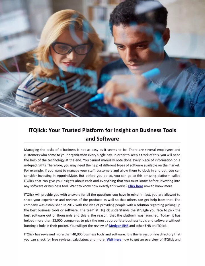 itqlick your trusted platform for insight