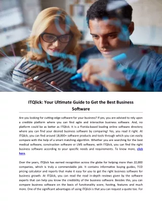 itqlick your ultimate guide to get the best